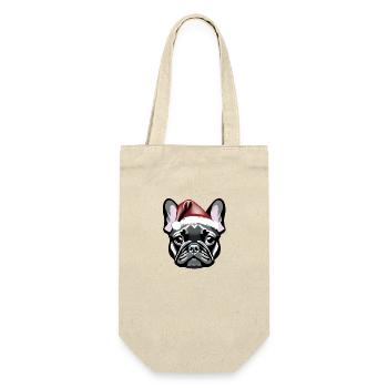 Bulldog Dogs Noël Dog Propriétaire de chien - Sac à bouteille - nature - Devant