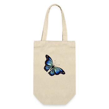 Schmetterling - Geschenkbeutel für Flaschen - Natur - Vorne