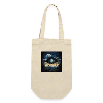 Eye moon mountains - Geschenkbeutel für Flaschen - Natur - Vorne