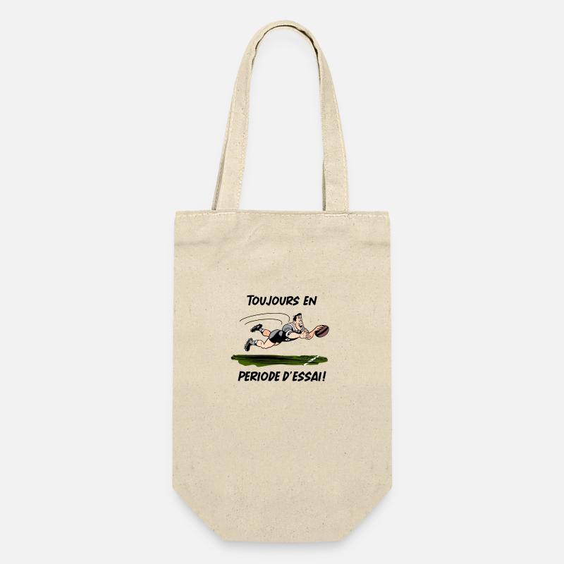 TOUJOURS EN PÉRIODE D'ESSAI (Rugby) ! - Sac à bouteille - nature