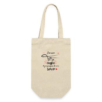 J’ai une tata cinglée - Sac à bouteille - nature - Devant