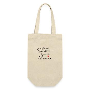 J’ai un secret ma marraine va être maman - Sac à bouteille - nature - Devant