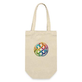 A Celtic knot in rainbow colors - Gift Bag for Bottles - nature - Front
