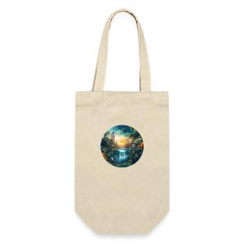 Ein Sonnenuntergang in der Grossstadt im Amazonas - Geschenkbeutel für Flaschen - Natur - Vorne