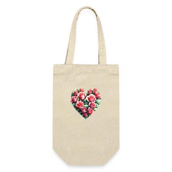 Fiançailles Saint-Valentin Amour Fête des mères Mariage - Sac à bouteille - nature - Devant