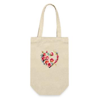 Fiançailles amoureuses Saint-Valentin Mariage Fête des mères - Sac à bouteille - nature - Devant