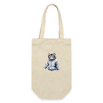Cat Pet Domestic Cat Kitten Cat Owner - Gift Bag for Bottles - nature - Front