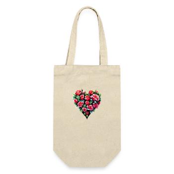 Fête des mères, Saint-Valentin, Mariage, Amour, Fiançailles - Sac à bouteille - nature - Devant