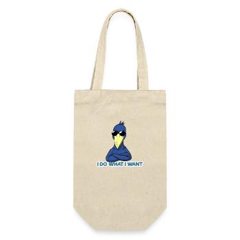 Schuhschnabel Vogel Ornithologe Wald I Geschenk - Geschenkbeutel für Flaschen - Natur - Vorne