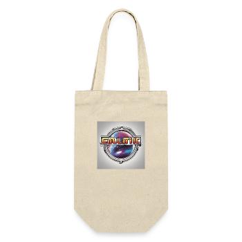 70er tshirt design galactic - Geschenkbeutel für Flaschen - Natur - Vorne