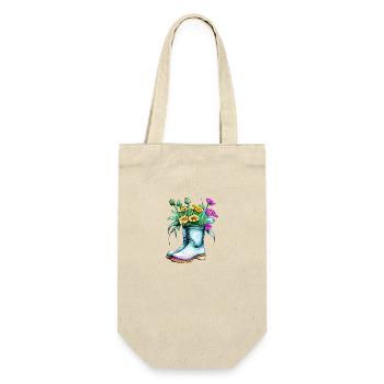 flower florist flowers garden hobby gardener gardener gardener - Gift Bag for Bottles - nature - Front