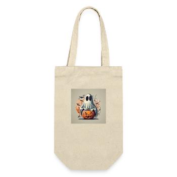 Halloween 1990 - Geschenkbeutel für Flaschen - Natur - Vorne