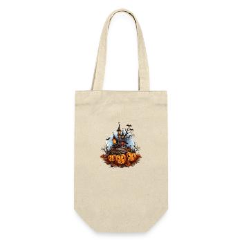 Halloween Pumpkin Bat Spell Haunted House - Gift Bag for Bottles - nature - Front