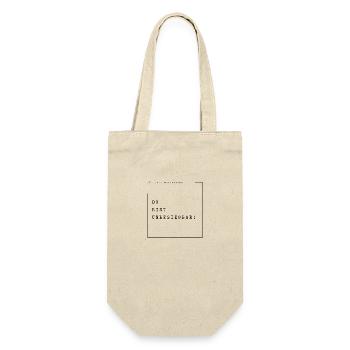 Tägliche Motivation, Du bist unbesiegbar ! - Geschenkbeutel für Flaschen - Natur - Vorne