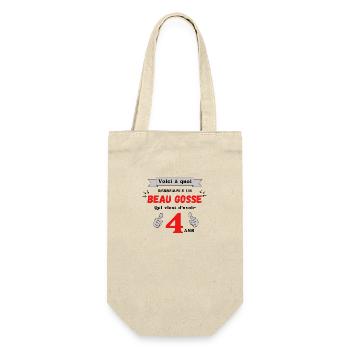 Voici à quoi ressemble un beau gosse de 4 ans - Sac à bouteille - nature - Devant