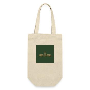 Merry Christmas - Gift Bag for Bottles - nature - Front