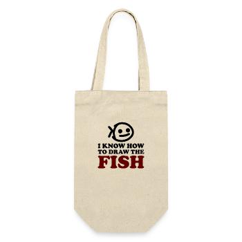 The Fish - Geschenkbeutel für Flaschen - Natur - Vorne
