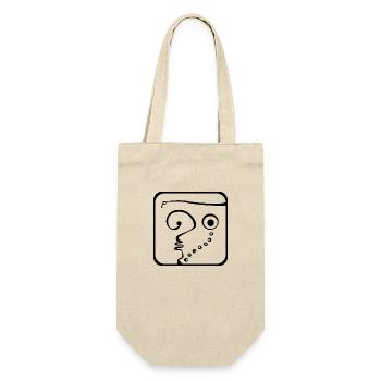 17 Kin Maya Earth BLK - Gift Bag for Bottles - nature - Front