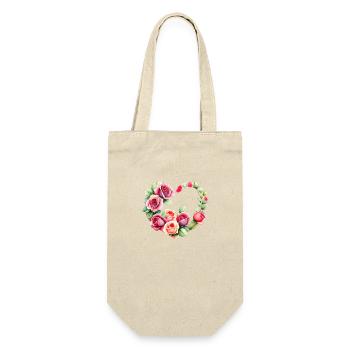 Engagement Valentine's Day Wedding Love Mother's Day - Gift Bag for Bottles - nature - Front