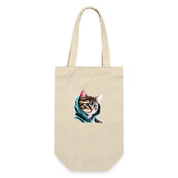 Domestic Cat Cat Cat Owner Pet Kitten - Gift Bag for Bottles - nature - Front
