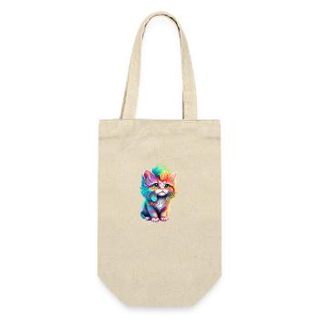 Cat, Domestic Cat, Cat Owner, Pet Kitten - Gift Bag for Bottles - nature - Front