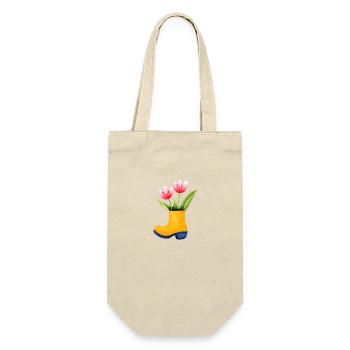 Flower Gift, Flowers, Garden, Home Gardener, Gardener - Gift Bag for Bottles - nature - Front