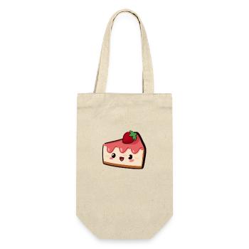 Morceau de tarte aux fraises, délicieux ! - Sac à bouteille - nature - Devant