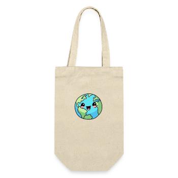 Our happy mother Earth! - Gift Bag for Bottles - nature - Front