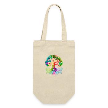 Tree of Life Meditation Yoga Tree of Life - Gift Bag for Bottles - nature - Front