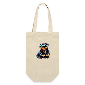 Dog Puppy Rottweiler Dog Rottweiler Puppy Dogs - Gift Bag for Bottles - nature - Front