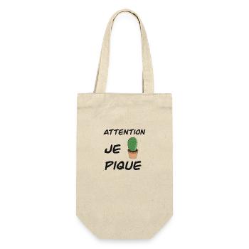 Attention je pique - Sac à bouteille - nature - Devant