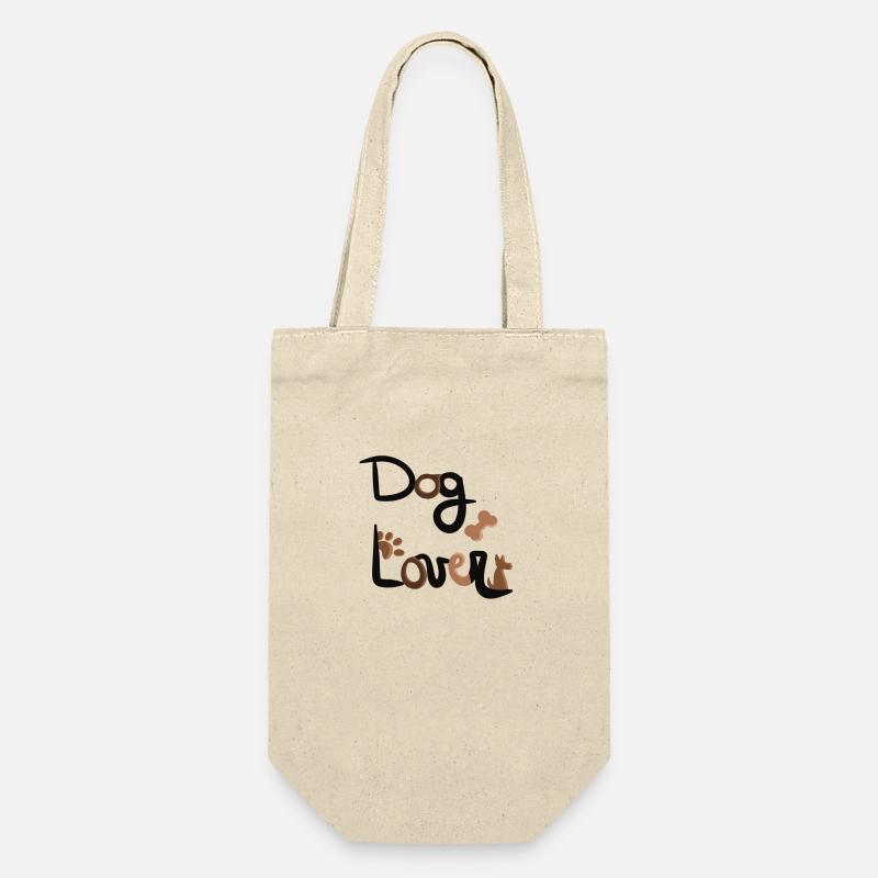 Hundefreund - Geschenkbeutel für Flaschen - Natur