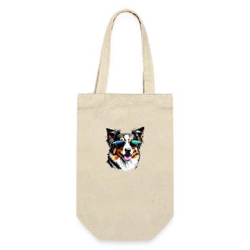Australian Shepherd Dog Owner Dog Puppy - Gift Bag for Bottles - nature - Front