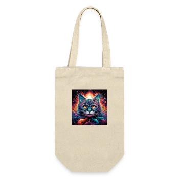Trippy LSD Cat - Gift Bag for Bottles - nature - Front