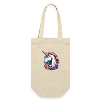 Licorne / Cheval / Fille / Créature mythique / Conte de fées - Sac à bouteille - nature - Devant
