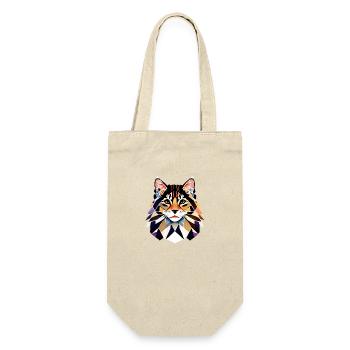 Maine Coon Kitten Cat Owner Cat Cat - Gift Bag for Bottles - nature - Front