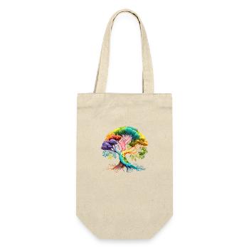 Tree of Life Meditation Tree of Life Yoga - Gift Bag for Bottles - nature - Front