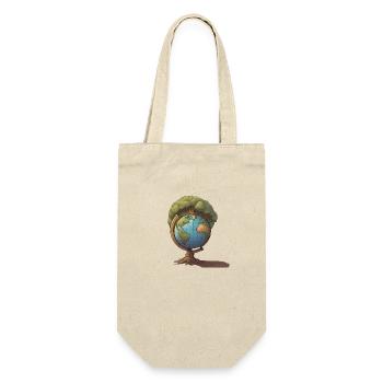 Nature Conservation - Our World & Trees (Climate) - Gift Bag for Bottles - nature - Front