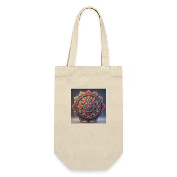 Mandala - AMOUR & PAIX - Sac à bouteille - nature - Devant