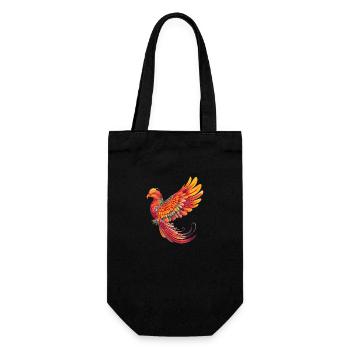 Paradiesvogel - Geschenkbeutel für Flaschen - Schwarz - Vorne