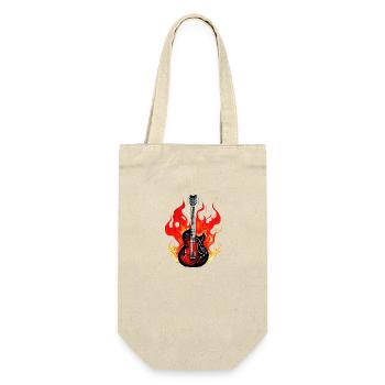 guitar, musical instrument, guitarist, plucked instrument - Gift Bag for Bottles - nature - Front