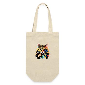Maine Coon Cat Chaton Chaton Propriétaire Chat Mâle Chat - Sac à bouteille - nature - Devant