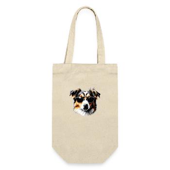 Australian Shepherd Dog Owner Dog Puppy - Gift Bag for Bottles - nature - Front
