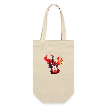 Guitar, Musical Instrument, Plucked Instrument, Guitarist - Gift Bag for Bottles - nature - Front
