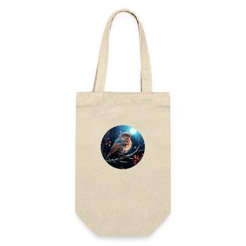 Female blackbird on a winter night - Gift Bag for Bottles - nature - Front