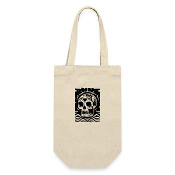 Skull - Gift Bag for Bottles - nature - Front