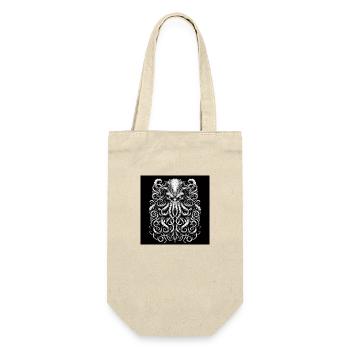 Cthulhu Tattoo Style Lovecraft - Gift Bag for Bottles - nature - Front