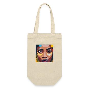 Women / feminin / Art - Geschenkbeutel für Flaschen - Natur - Vorne