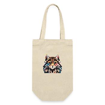 Maine Coon Cat Kitten Cat Owner Male Cat - Gift Bag for Bottles - nature - Front