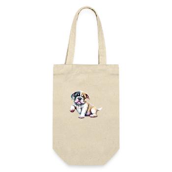 Dog Owner Dogs English Bulldog Dog Mastiff - Gift Bag for Bottles - nature - Front